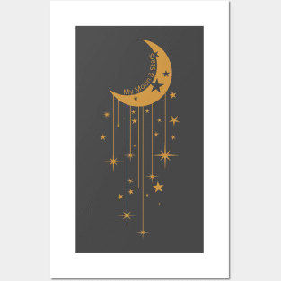 Celestial Sun & Moon Shirt, Sun Moon Stars Tee, Mystical Tee, Moon and Stars, Bohemian Tshirt Posters and Art